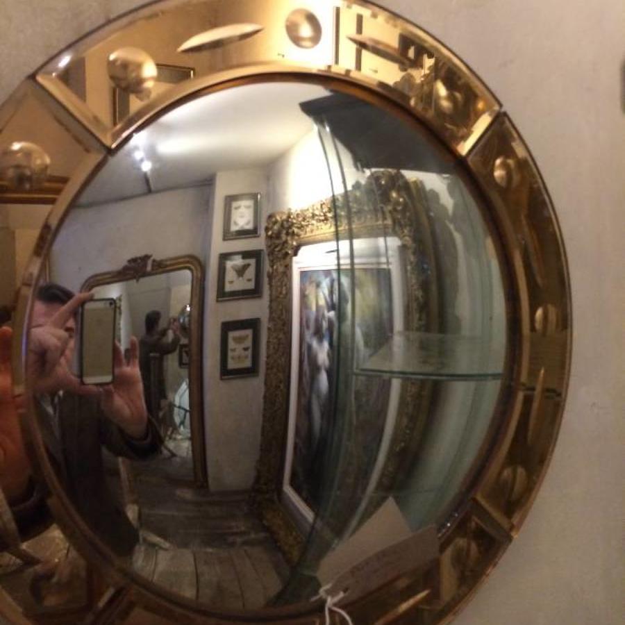 Art Deco convex mirror