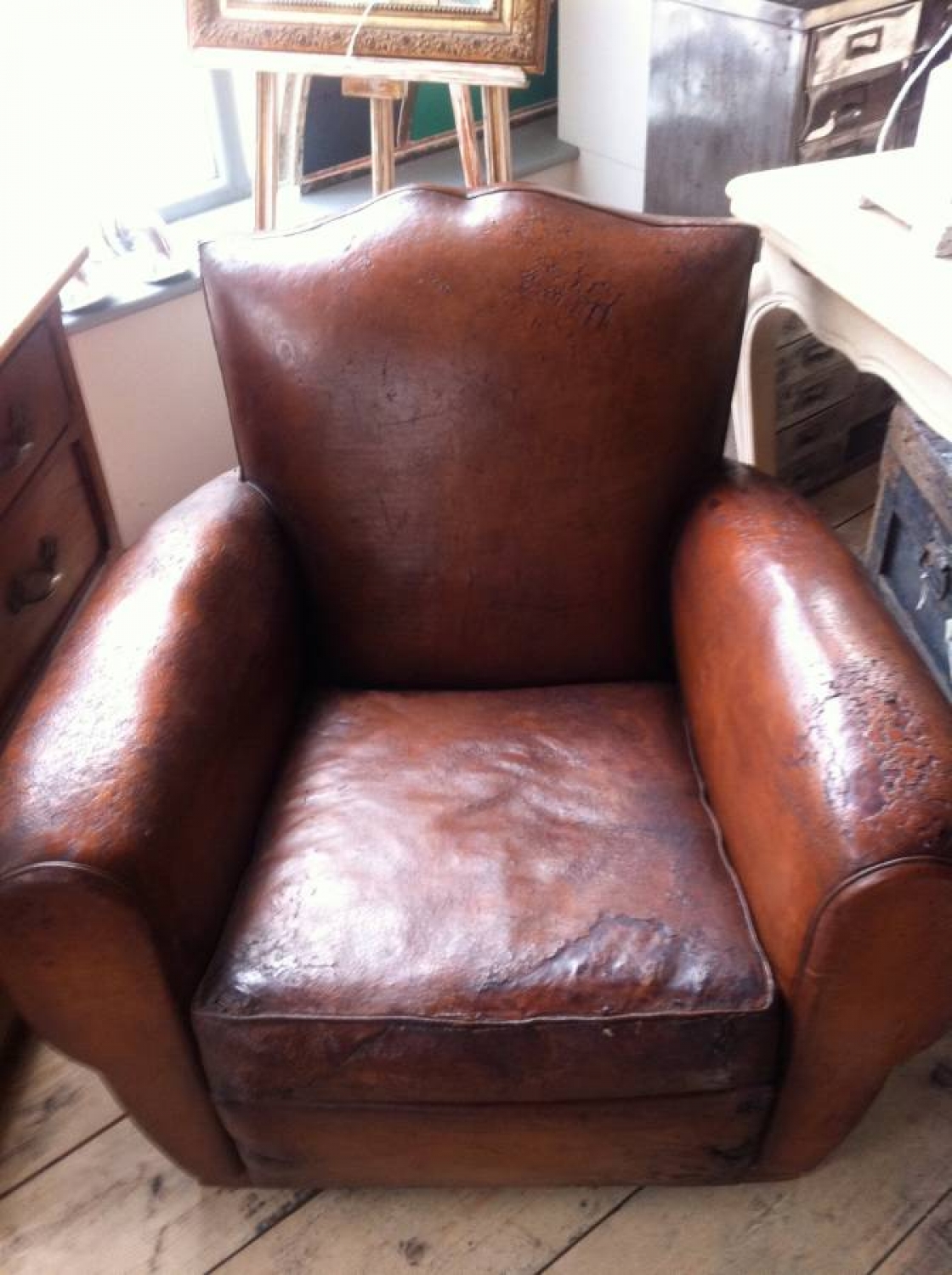 Pair of Moustache back club chairs