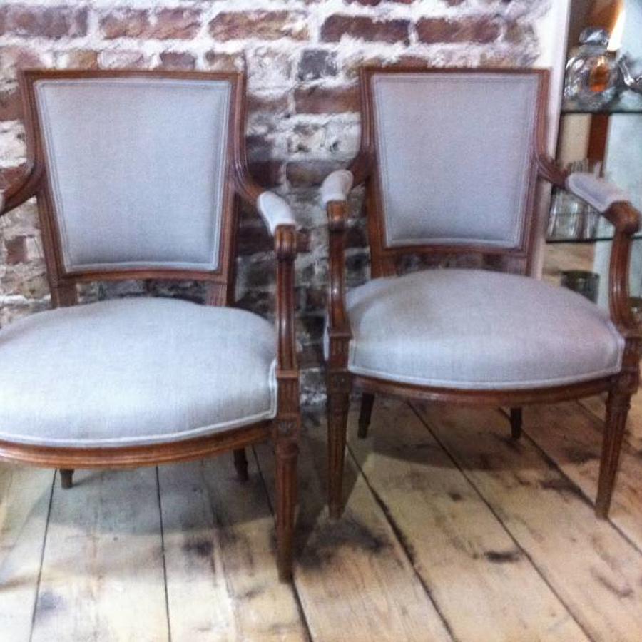 Pair of 19th Century French Fauteuils