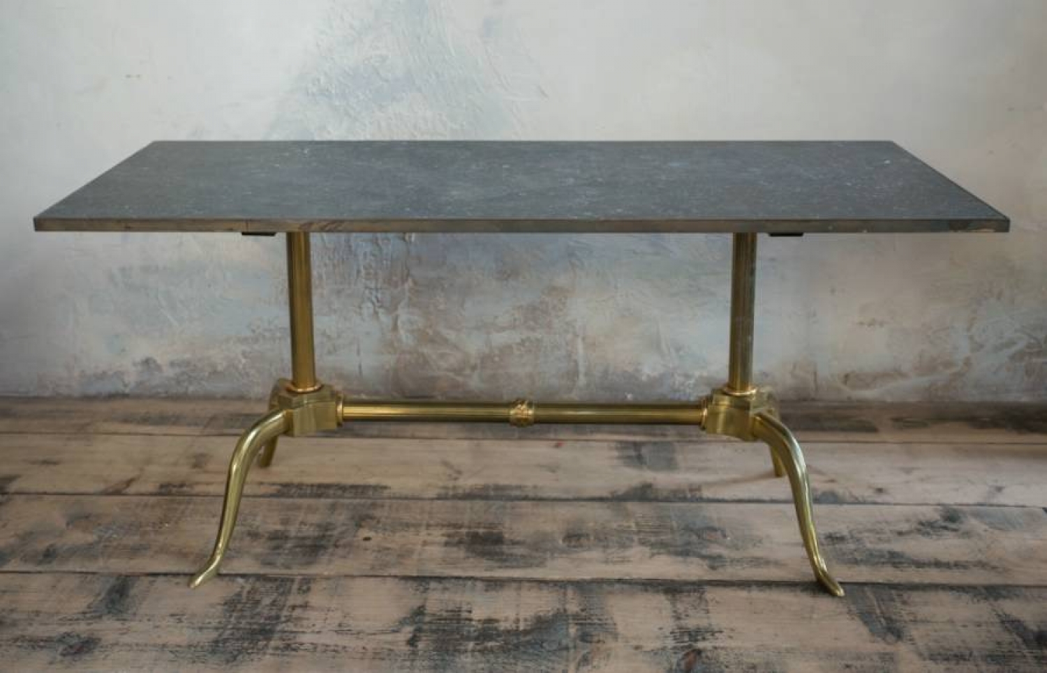 1970`s Marble and Brass Coffee Table