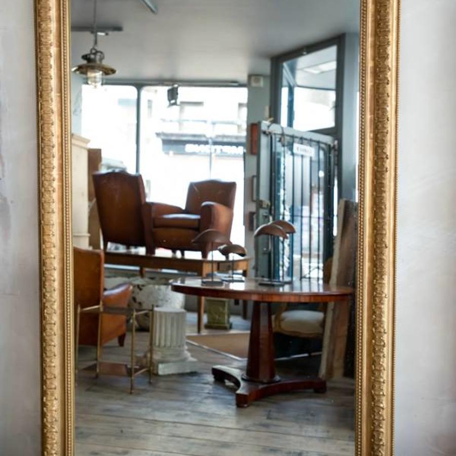 Large French Gilded Mirror