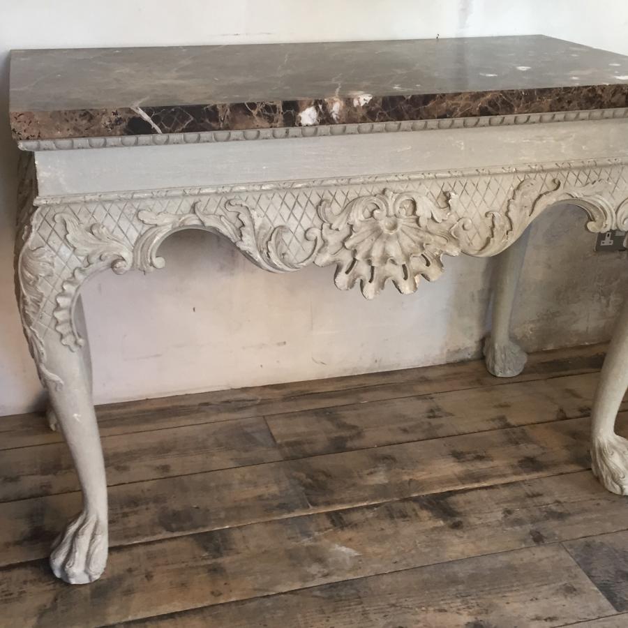 William Kent style Marble top Console table
