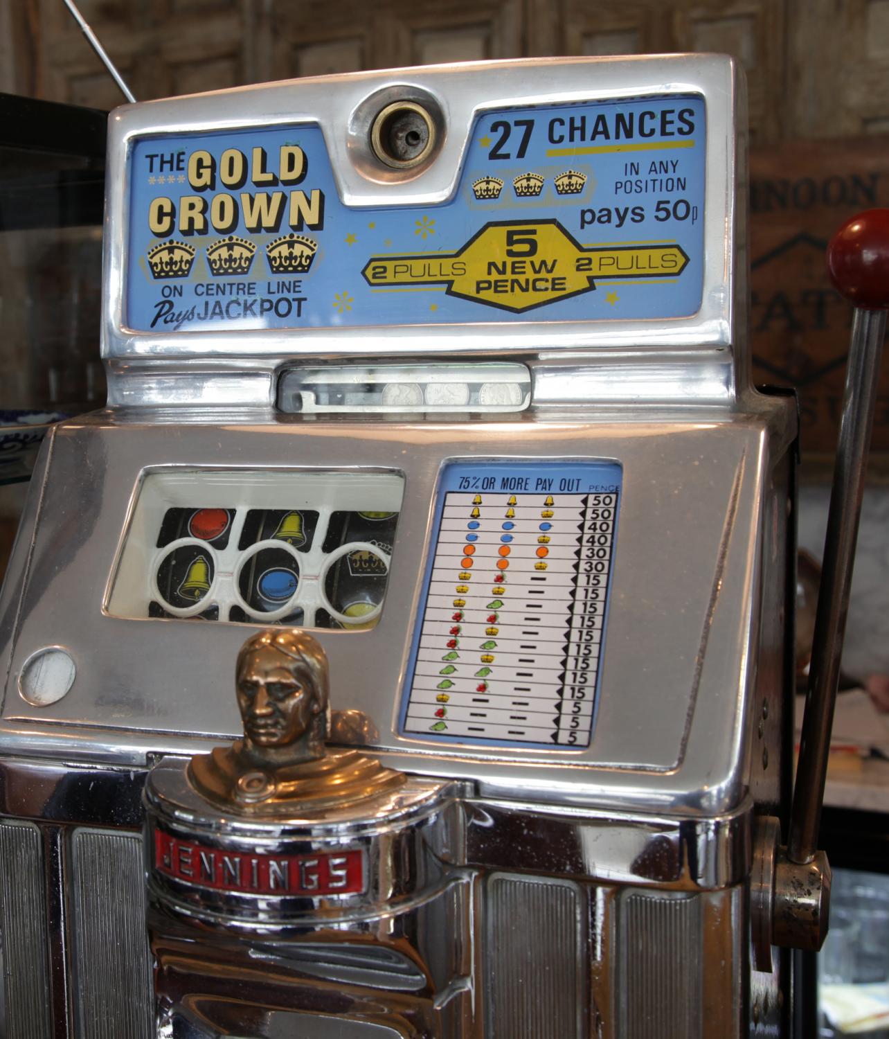 American Indian Head Slot Machine 1950's