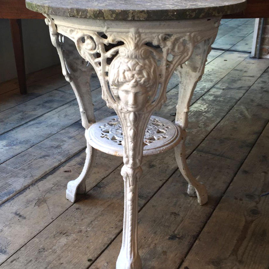 Marble Top Victorian Pub Table