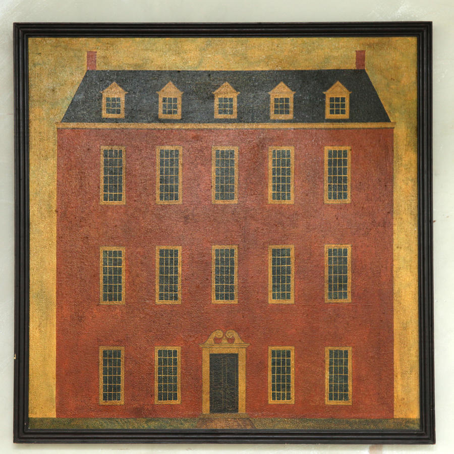 Primitive Painting of Country House