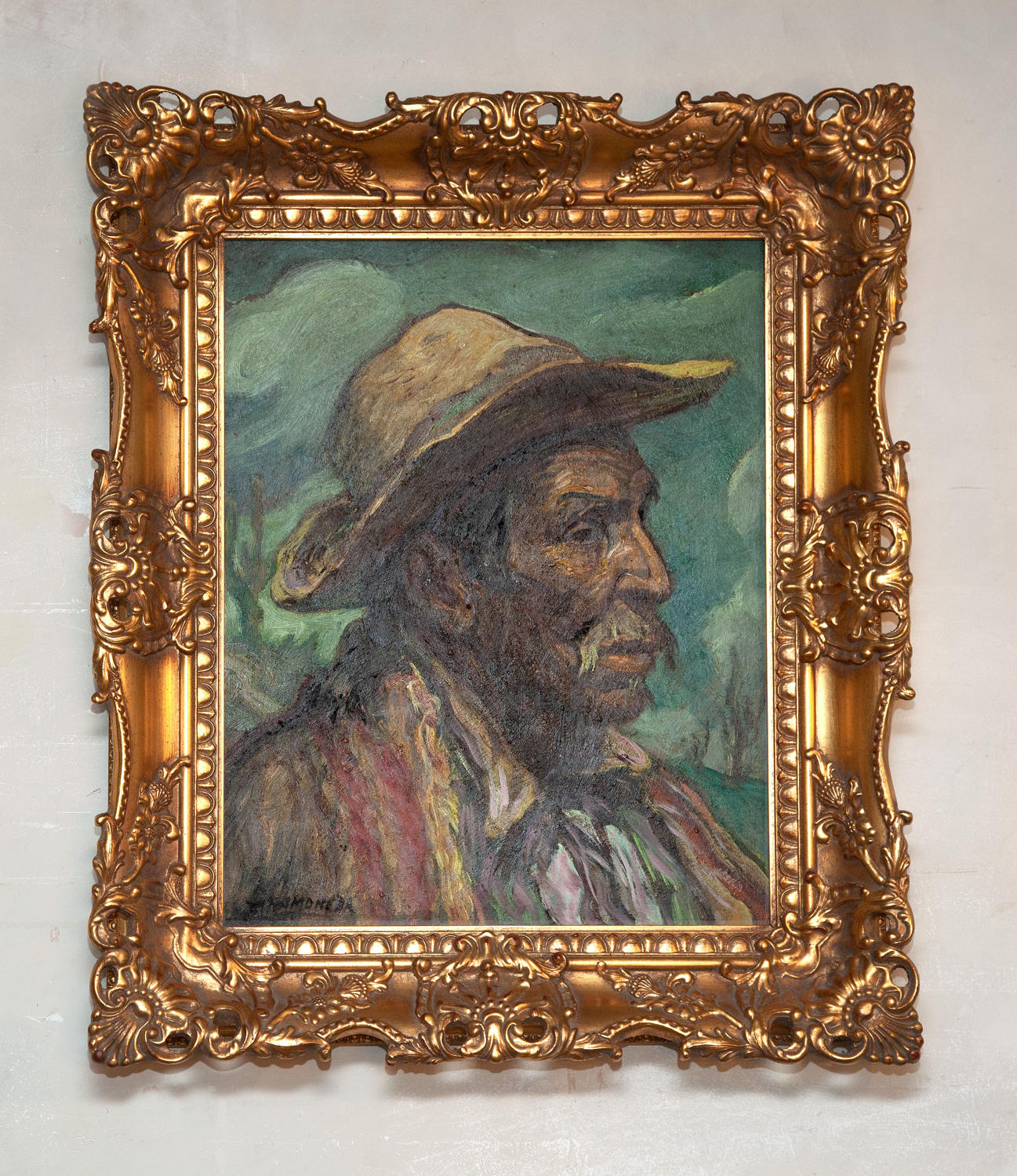 Francisco Ramoneda (1905-1977) Oil on Board portrait of a Gaucho