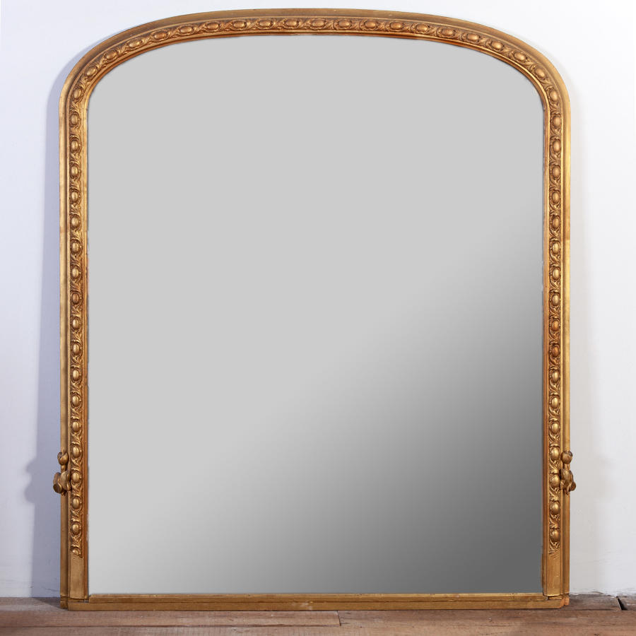 An English Victorian overmantel mirror