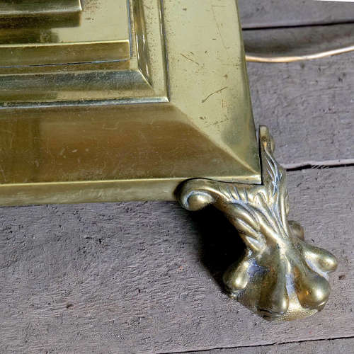 A superb Corinthian Column Brass Standard lamp C1900