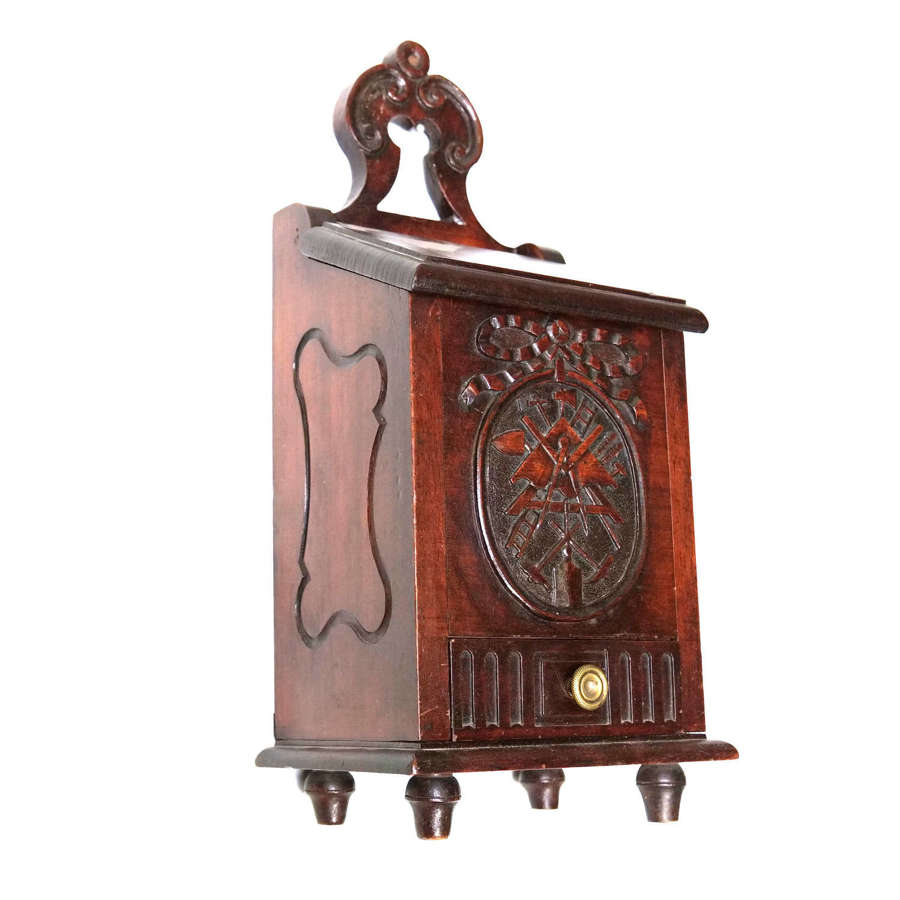 A rare 19th c Salt box of Masonic Interest