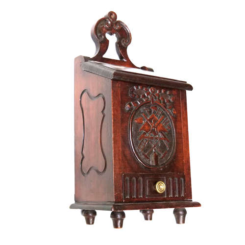 A rare 19th c Salt box of Masonic Interest