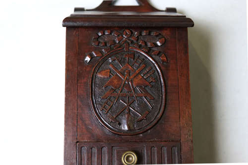 A rare 19th c Salt box of Masonic Interest