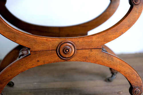 Late Regency Mahogany X-Frame Stool C 1830
